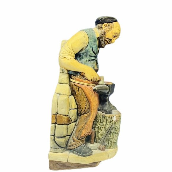 Chalkware figurine England Naturecraft Blacksmith - Picture 2 of 7